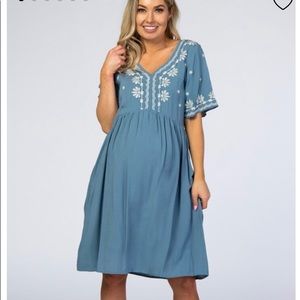 Blue Maternity Dress